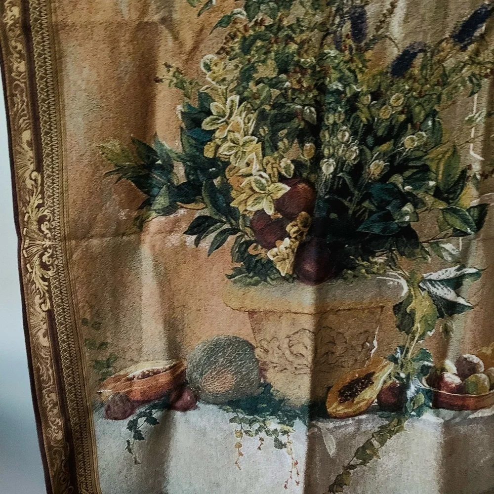 Frut and floral tapestry art